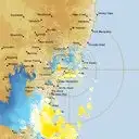 Live Newcastle Weather Radar - 128km - Doppler Wind