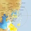 Live Newcastle Weather Radar - 128km - Doppler Wind