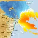 Live Newcastle Weather Radar - 128km - Doppler Wind