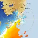 Live Newcastle Weather Radar - 128km - Doppler Wind