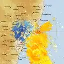 Live Newcastle Weather Radar - 128km - Doppler Wind