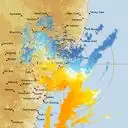 Live Newcastle Weather Radar - 128km - Doppler Wind