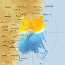 Live Newcastle Weather Radar - 128km - Doppler Wind