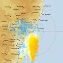 Live Newcastle Weather Radar - 128km - Doppler Wind