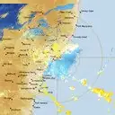 Live Newcastle Weather Radar - 128km - Doppler Wind