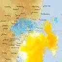 Live Newcastle Weather Radar - 128km - Doppler Wind