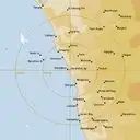 Live Geraldton Weather Radar - 256km - Rain Rate