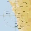 Live Geraldton Weather Radar - 256km - Rain Rate