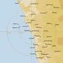 Live Geraldton Weather Radar - 256km - Rain Rate