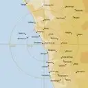 Live Geraldton Weather Radar - 256km - Rain Rate