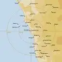 Live Geraldton Weather Radar - 256km - Rain Rate