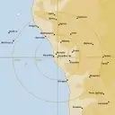 Live Geraldton Weather Radar - 128km - Rain Rate