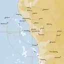 Live Geraldton Weather Radar - 128km - Rain Rate