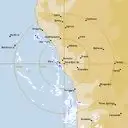 Live Geraldton Weather Radar - 128km - Rain Rate