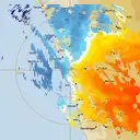 Live Geraldton Weather Radar - 128km - Doppler Wind