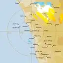 Live Geraldton Weather Radar - 128km - Doppler Wind