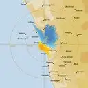 Live Geraldton Weather Radar - 128km - Doppler Wind