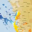 Live Geraldton Weather Radar - 128km - Doppler Wind