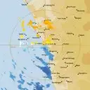 Live Geraldton Weather Radar - 128km - Doppler Wind