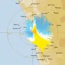 Live Geraldton Weather Radar - 128km - Doppler Wind