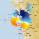 Live Geraldton Weather Radar - 128km - Doppler Wind