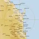Live Gympie Weather Radar - 256km - Rain Rate