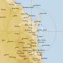 Live Gympie Weather Radar - 256km - Rain Rate