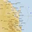 Live Gympie Weather Radar - 256km - Rain Rate