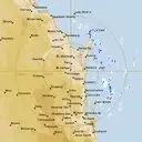Live Gympie Weather Radar - 256km - Rain Rate