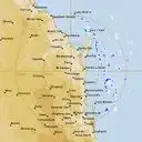 Live Gympie Weather Radar - 256km - Rain Rate