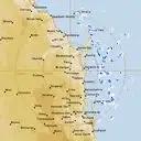 Live Gympie Weather Radar - 256km - Rain Rate