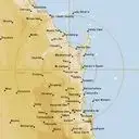 Live Gympie Weather Radar - 256km - Rain Rate