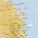 Live Gympie Weather Radar - 256km - Rain Rate