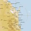 Live Gympie Weather Radar - 256km - Rain Rate