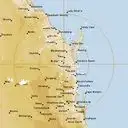 Live Gympie Weather Radar - 256km - Rain Rate