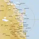 Live Gympie Weather Radar - 256km - Rain Rate