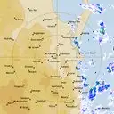 Live Gympie Weather Radar - 128km - Rain Rate