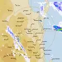 Live Gympie Weather Radar - 128km - Rain Rate