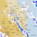 Live Gympie Weather Radar - 128km - Rain Rate