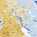 Live Gympie Weather Radar - 128km - Rain Rate