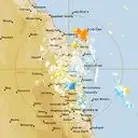 Live Gympie Weather Radar - 128km - Doppler Wind