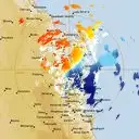Live Gympie Weather Radar - 128km - Doppler Wind
