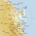 Live Gympie Weather Radar - 128km - Doppler Wind