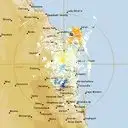 Live Gympie Weather Radar - 128km - Doppler Wind