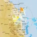 Live Gympie Weather Radar - 128km - Doppler Wind