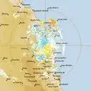 Live Gympie Weather Radar - 128km - Doppler Wind