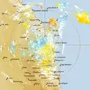 Live Gympie Weather Radar - 128km - Doppler Wind