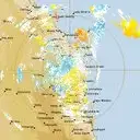 Live Gympie Weather Radar - 128km - Doppler Wind