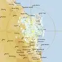 Live Gympie Weather Radar - 128km - Doppler Wind