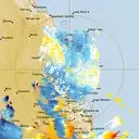Live Gympie Weather Radar - 128km - Doppler Wind